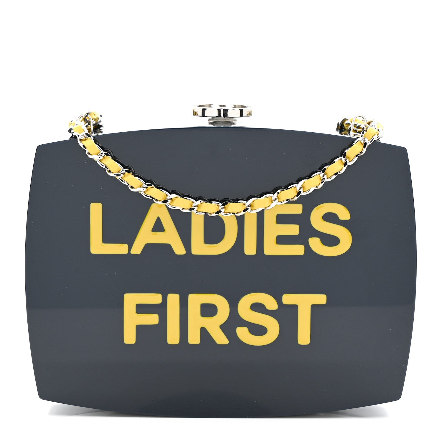 CHANEL GOLD CCロゴ クリアバッグ Chanel Gold Premiere Plexiglass Minaudiere Clutch Bag | eBay