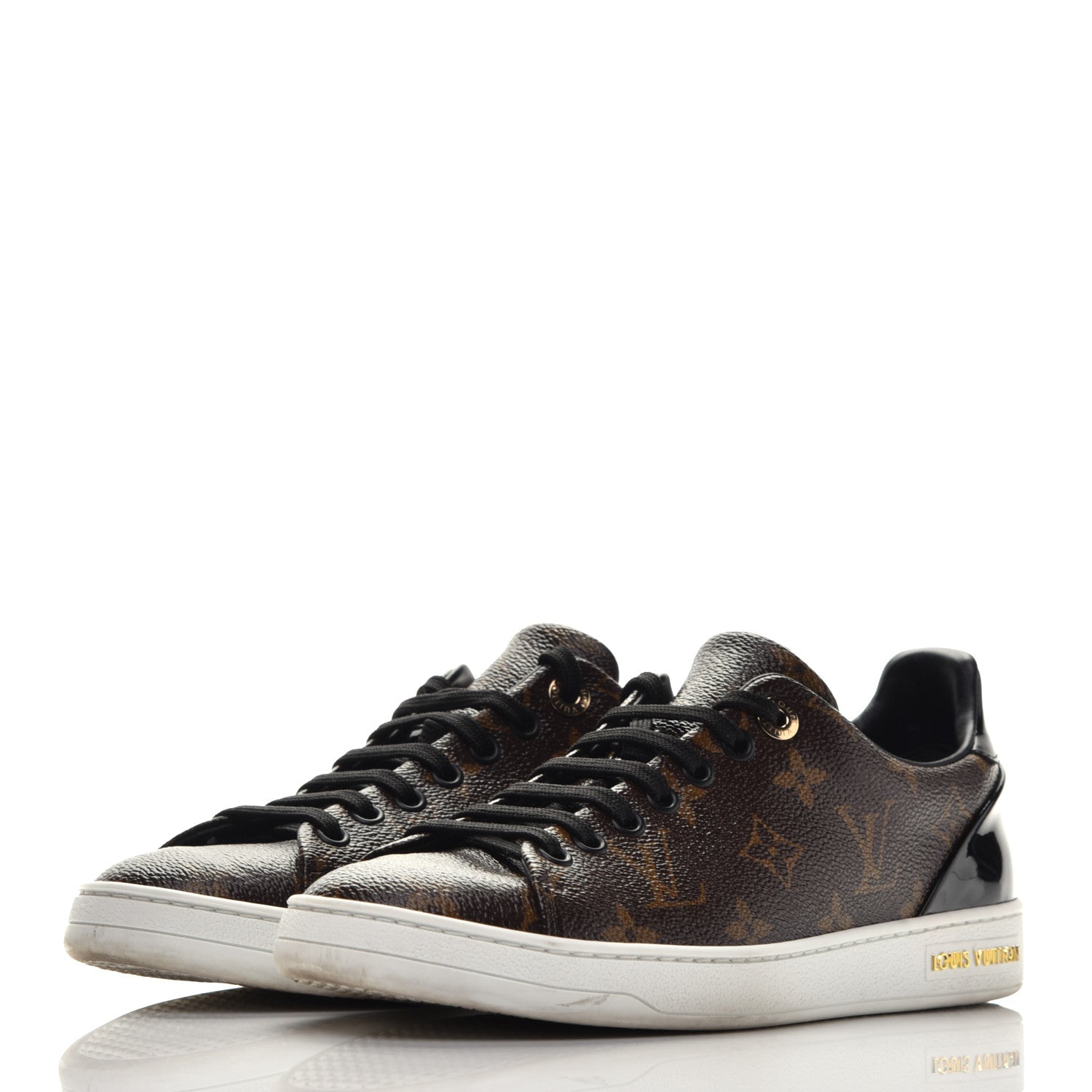 Louis Vuitton Patent Monogram Frontrow Sneakers 38 3 of 11