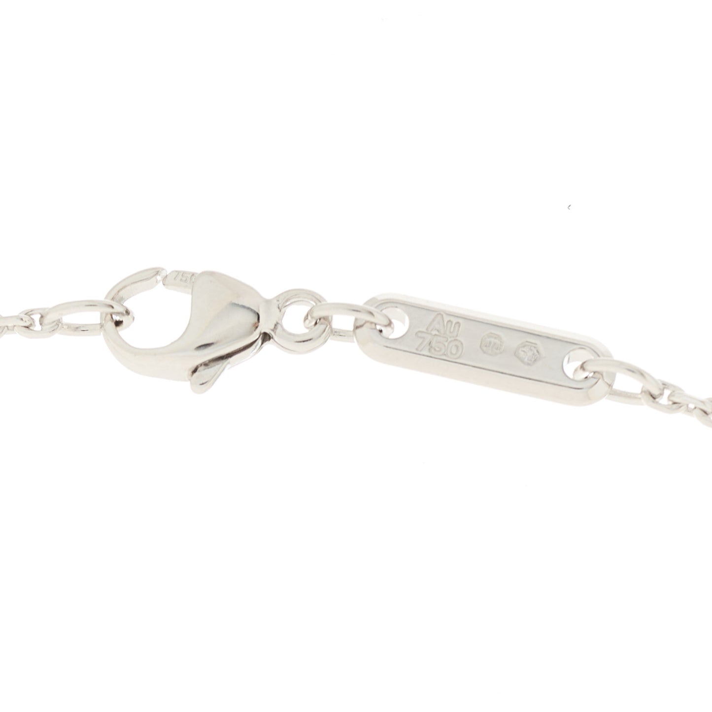 18K White Gold Diamond Ice Cube Pendant Necklace
