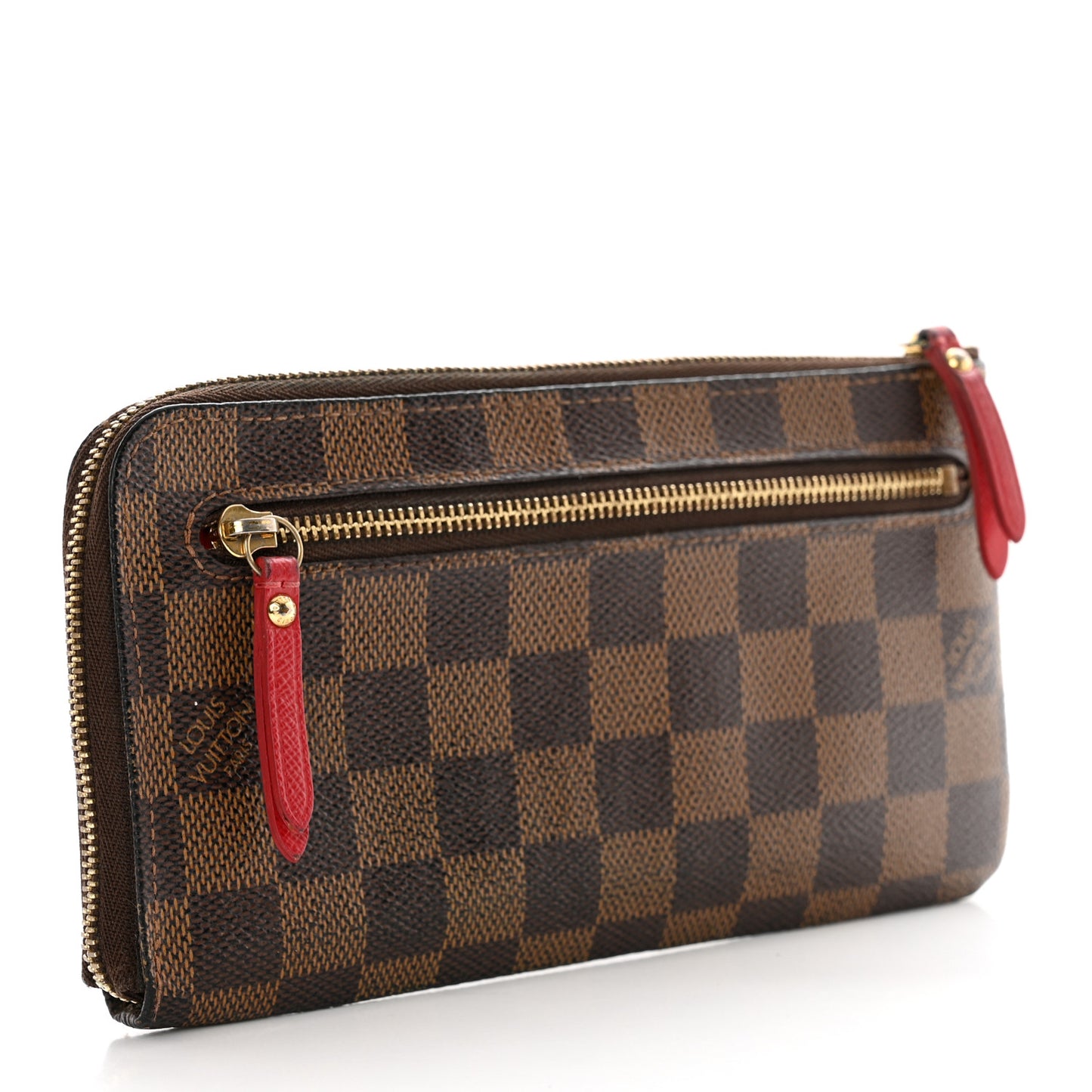 Damier Ebene Complice Trunks and Bags Wallet Red