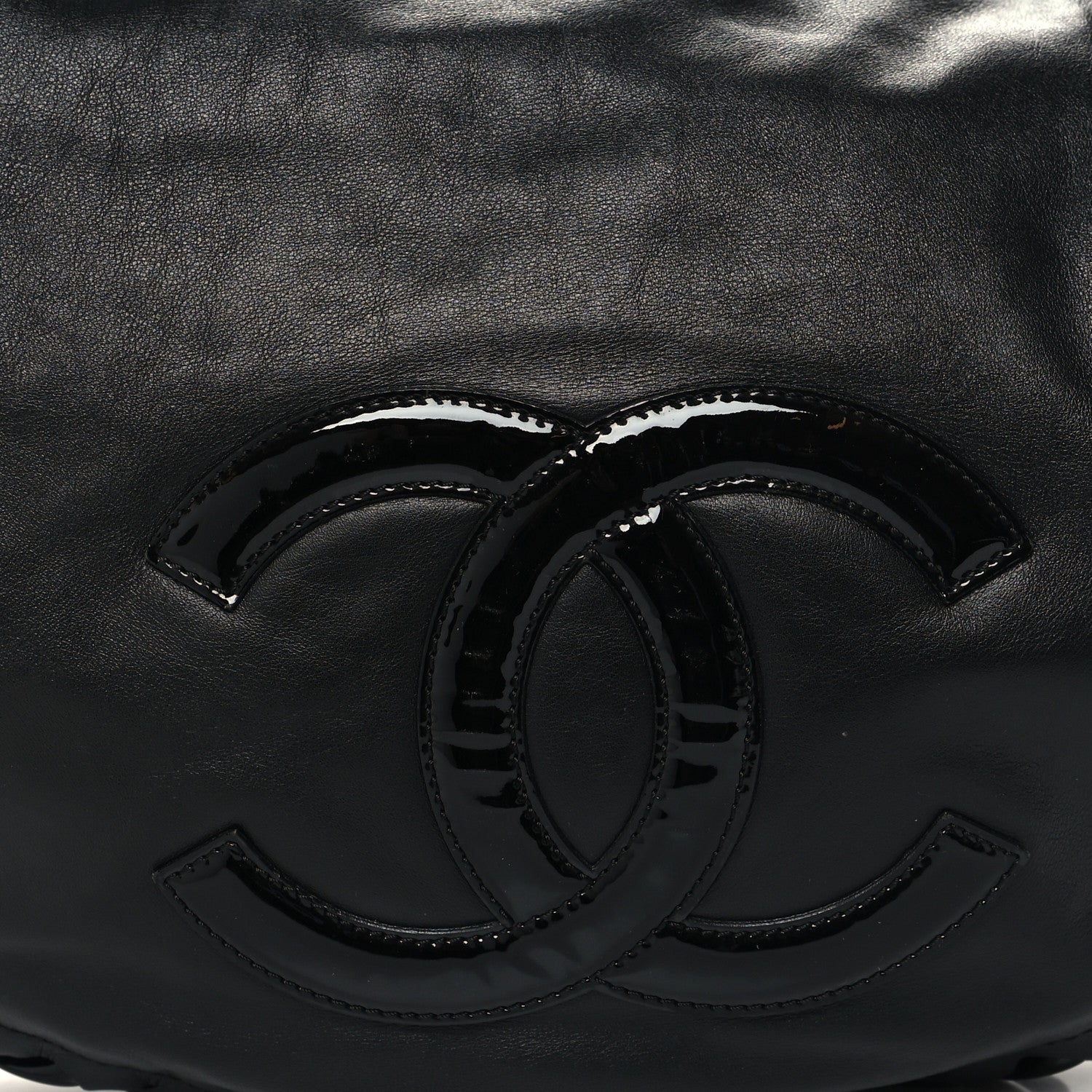 Chanel Calfskin Modern Chain Rhodoid Hobo Black 8 of 10