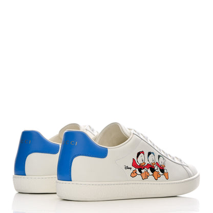 Gucci X DISNEY Calfskin Miro Soft Donald Duck Womens Ace Sneakers 41.5 White Bright Splash 4 of 10