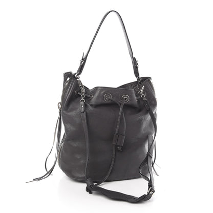 Balenciaga Veau Papier Plate Small Bucket Bag Gris Fossile 2 of 13