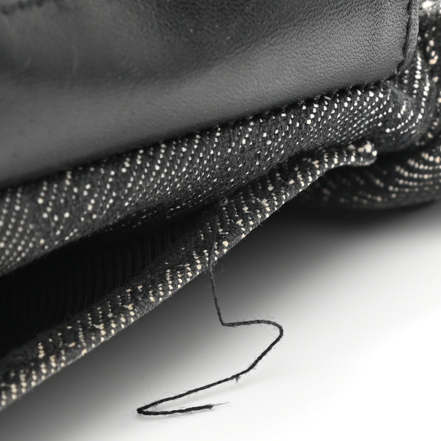 Gucci Denim Monogram Double Pocket Belt Bag Black 29 of 31