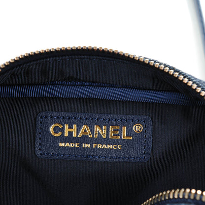 Chanel Washed Denim Quilted Reissue Camera Case Dark Blue 6 of 7