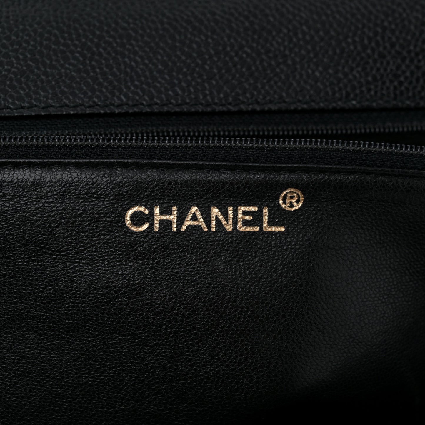 Caviar Quilted Single Flap Black