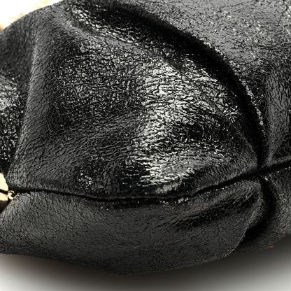 Christian Louboutin Crinkled Nappa Loubi Lula Mini Frame Clutch Black 7 of 8
