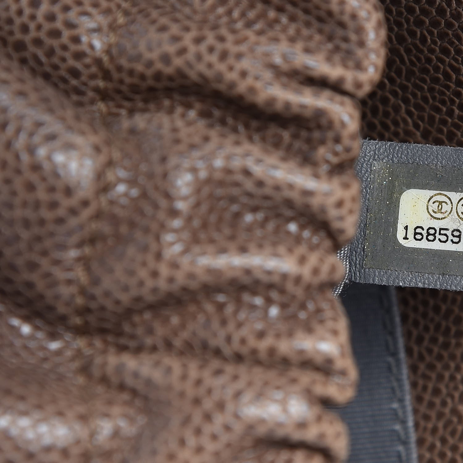 Chanel Caviar Quilted Medium Elastic Flap Brown 9 of 10