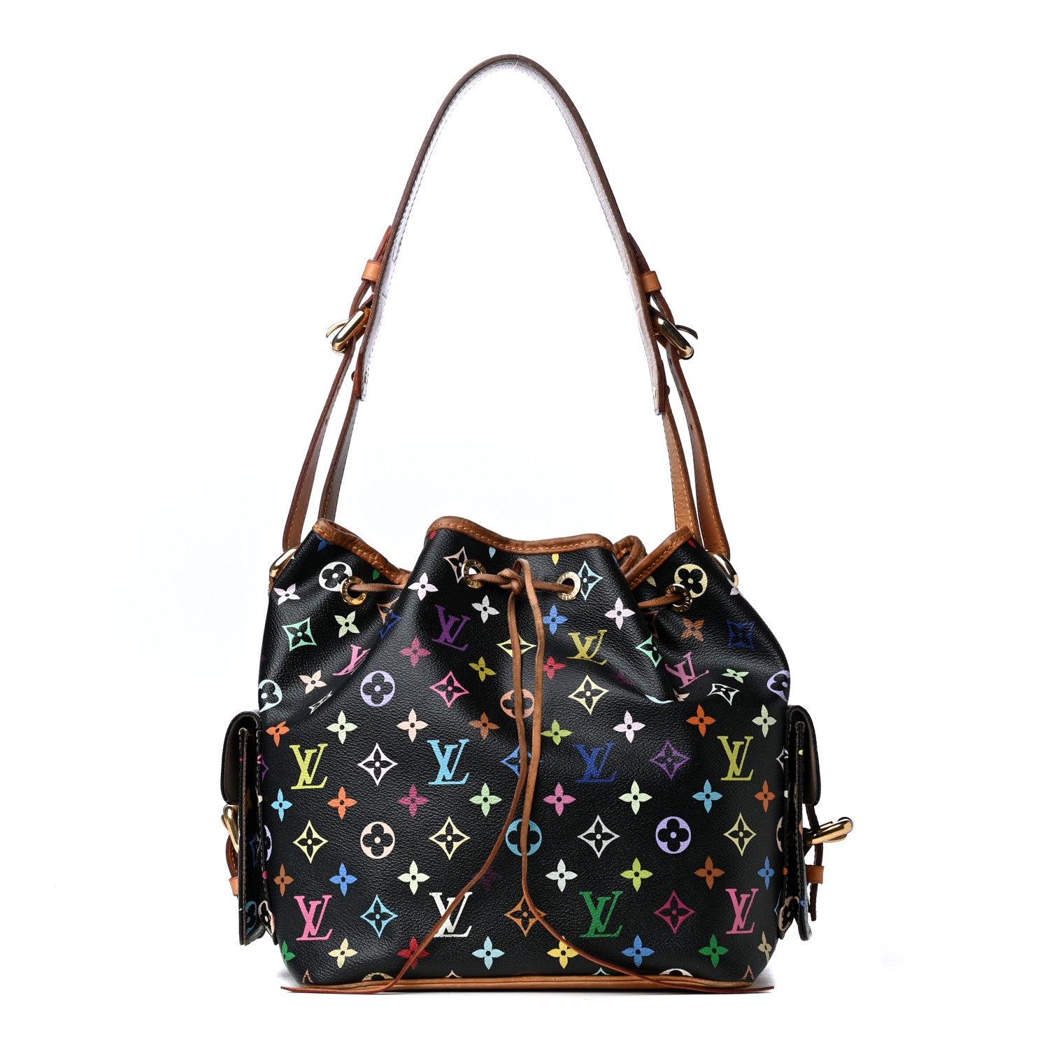 Louis Vuitton Monogram Multicolor Petit Noe Black 1 of 6