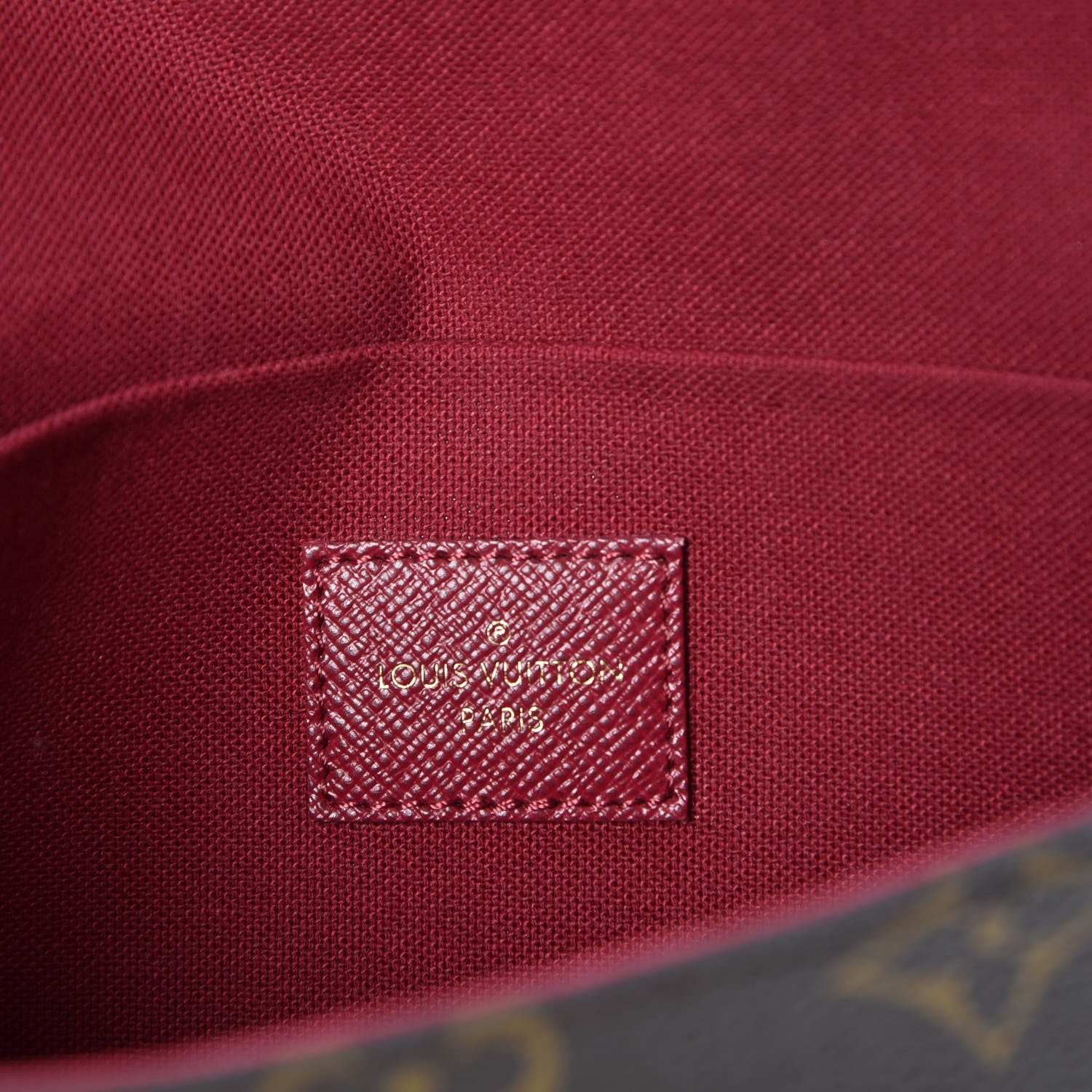 Louis Vuitton Monogram Pochette Felicie Chain Wallet Fuchsia 6 of 9