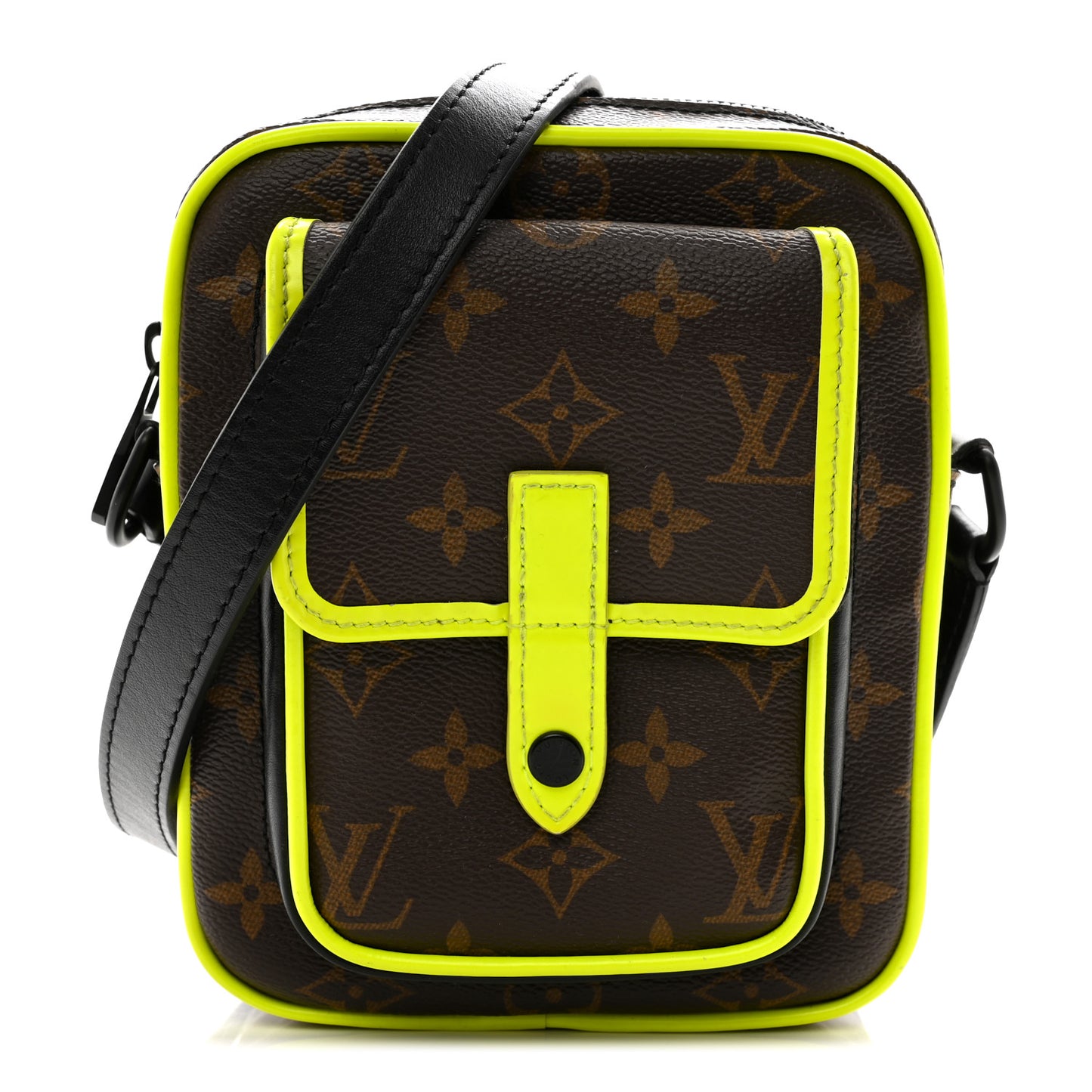 Monogram Macassar Christopher Wearable Wallet Fluorescent Yellow