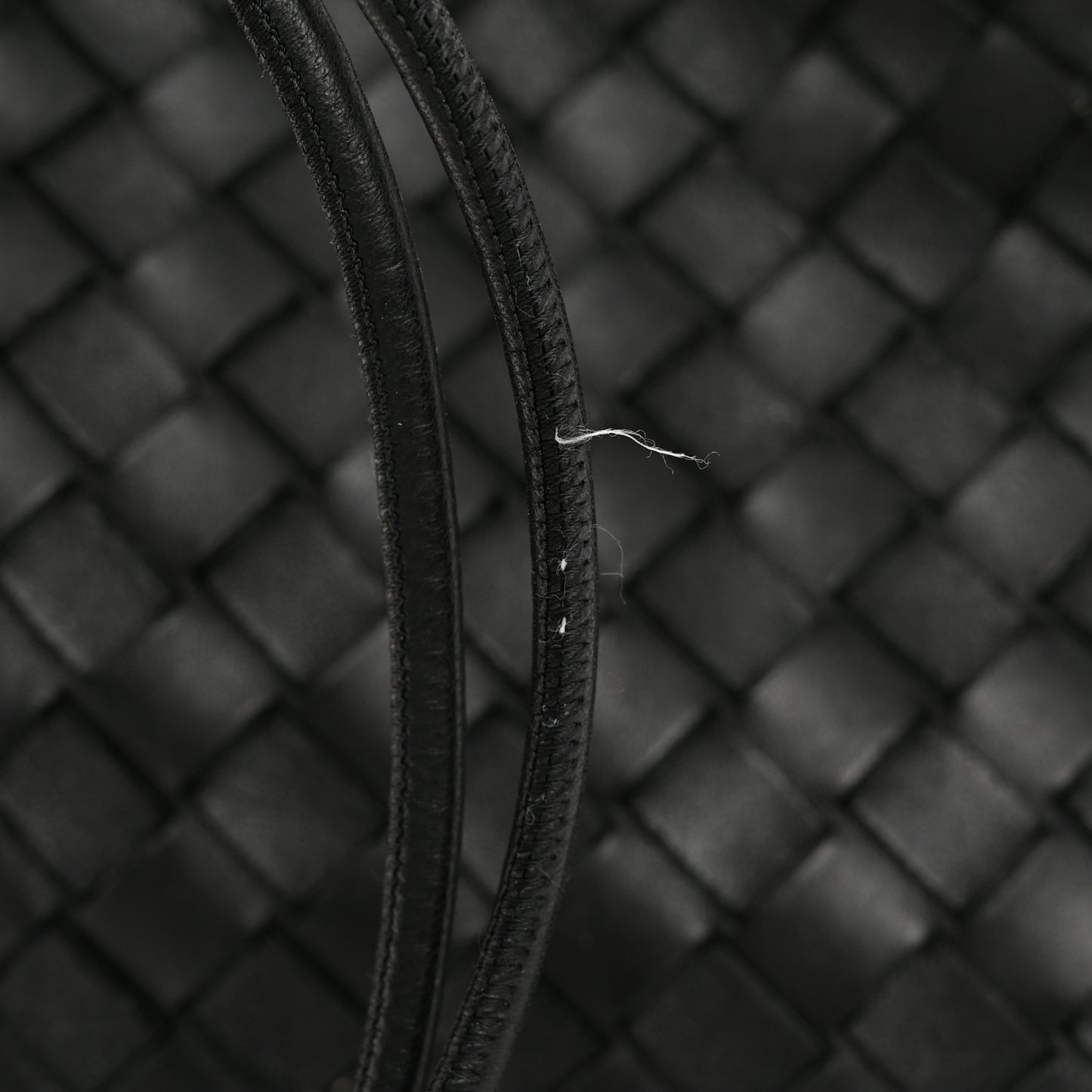 Nappa Intrecciato Small Loop Camera Bag Black