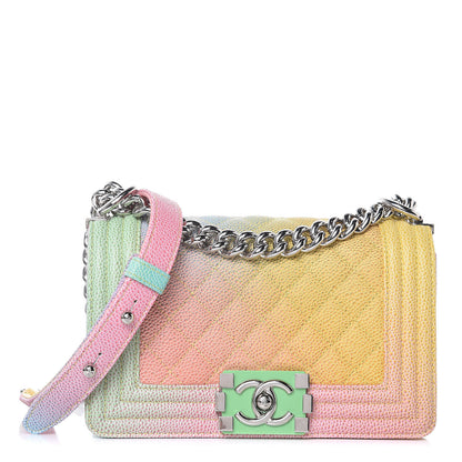 Chanel Caviar Quilted Small Cuba Rainbow Boy Flap Multicolor 1 of 11