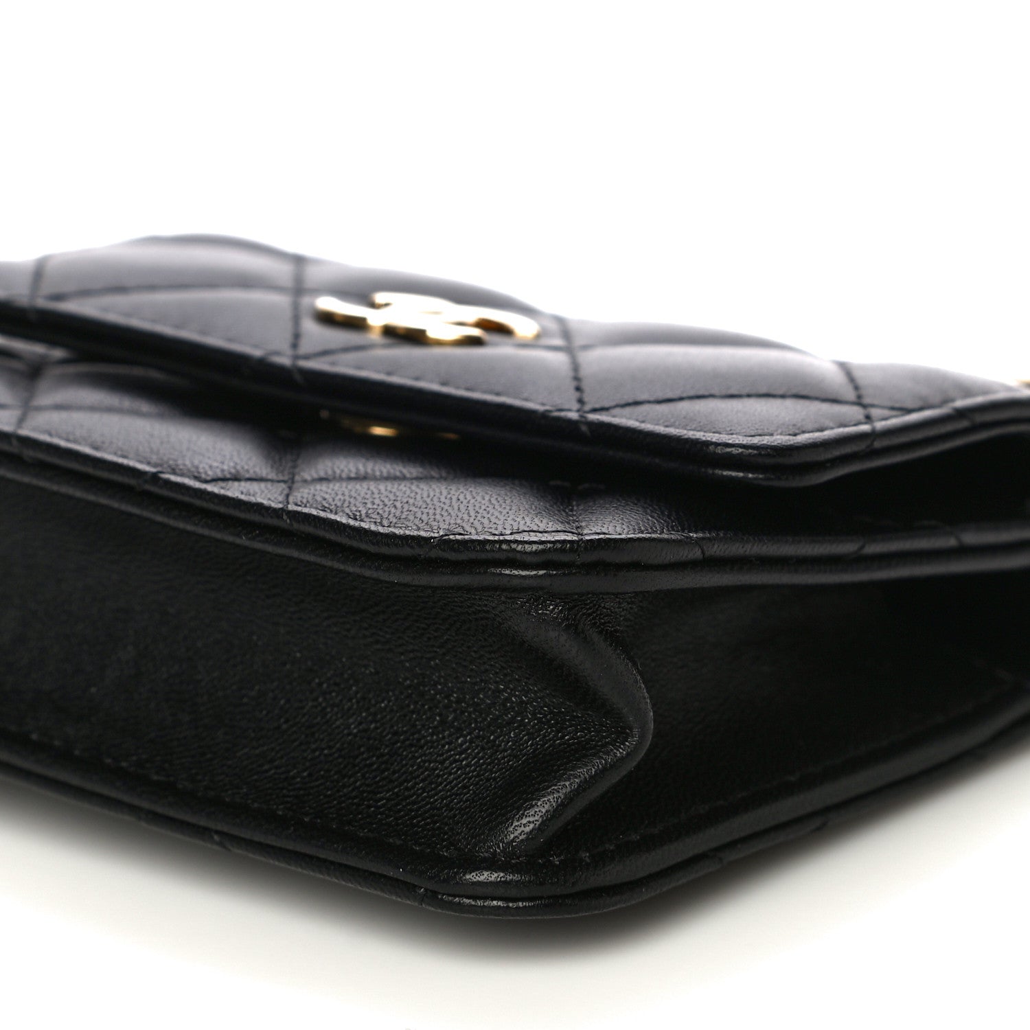 Chanel Lambskin Quilted CC Hook Card Holder Black 11 of 14