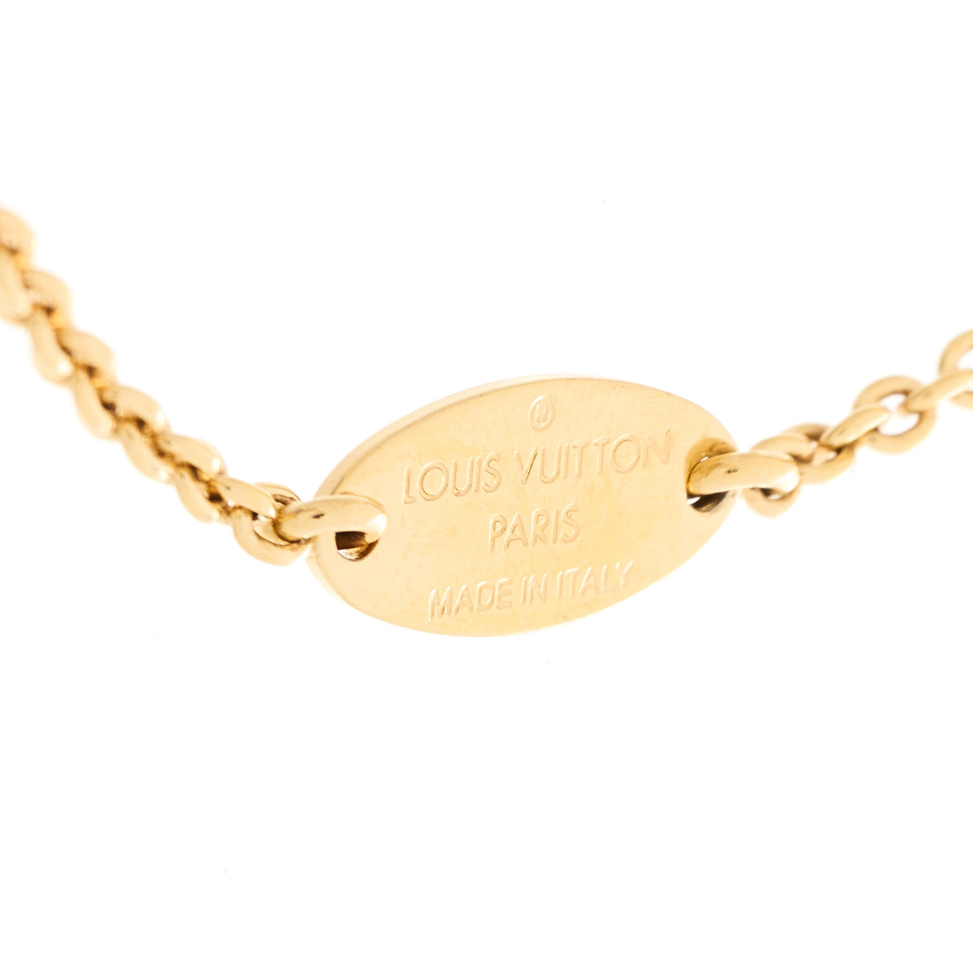 LOUIS VUITTON Metal LV Eclipse Bracelet Gold