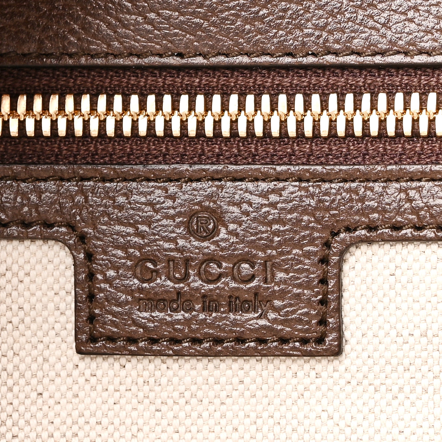 Gucci Monogram Jumbo GG Textured Dollar Calfskin Web Tote Bag Camel Ebony New Acero 6 of 10