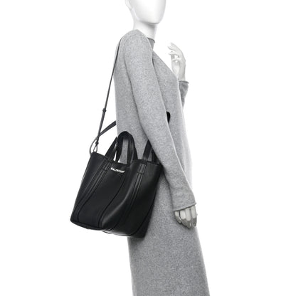 Balenciaga Grained Calfskin Small Everyday North South Shoulder Tote Bag Black 2 of 10