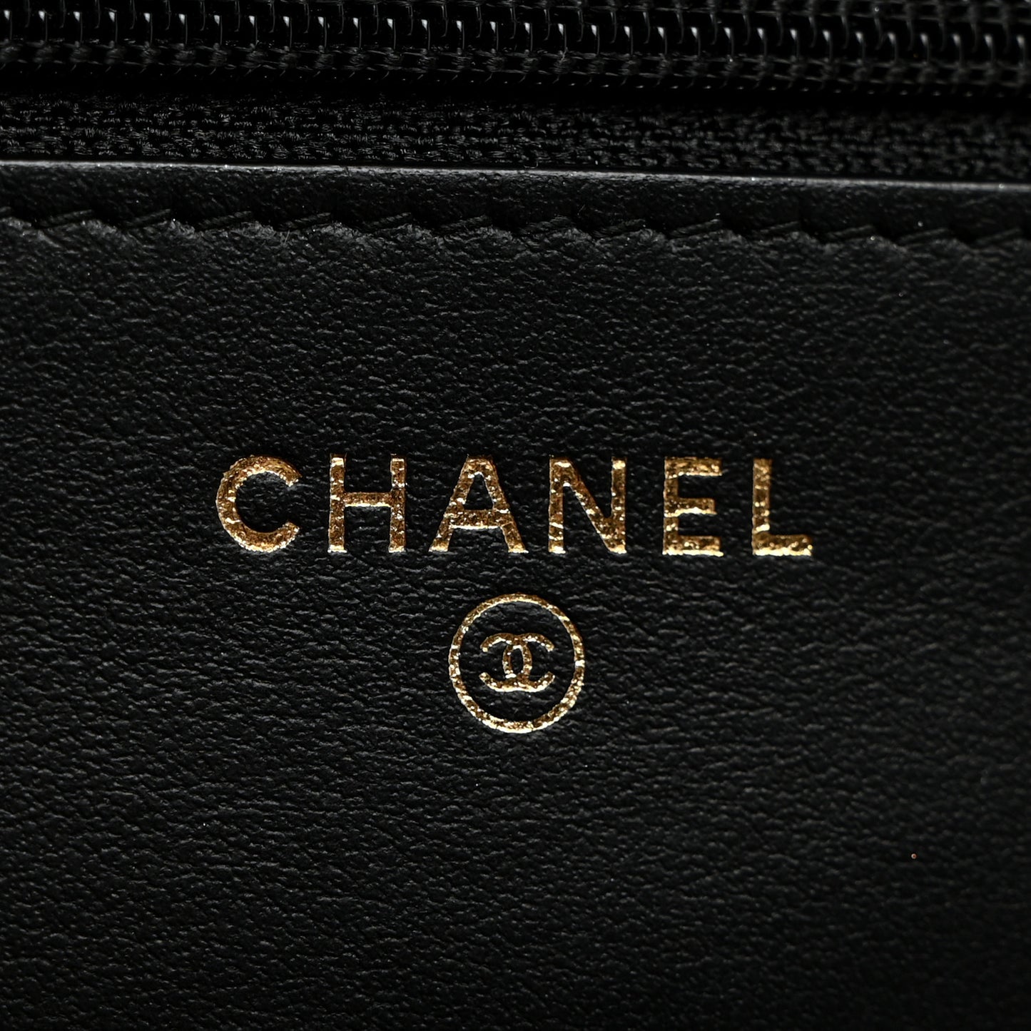 Aged Calfskin Quilted Lucky Charms 2.55 Reissue Wallet On Chain WOC Black