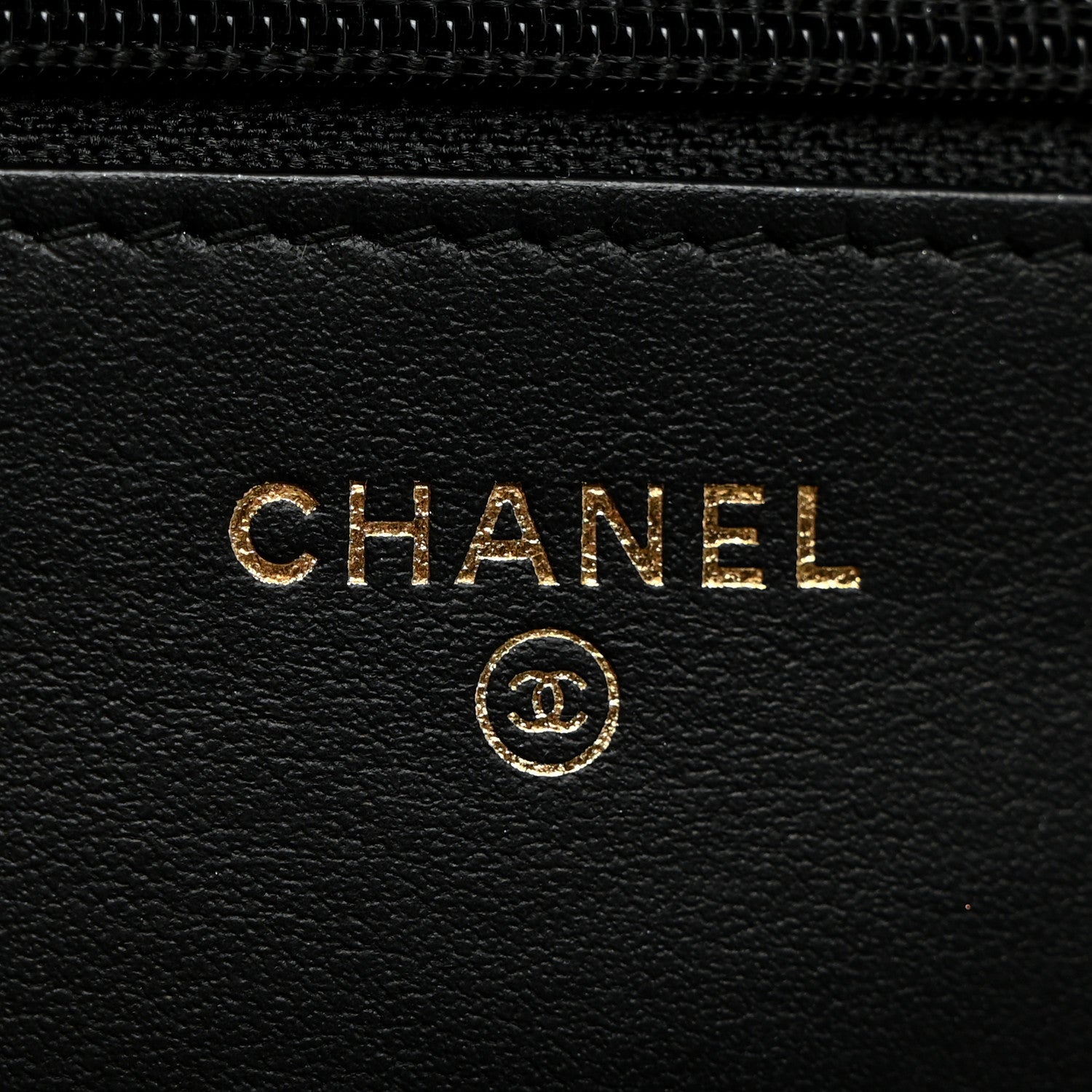 Chanel Aged Calfskin Quilted Lucky Charms 2.55 Reissue Wallet On Chain WOC Black 6 of 10
