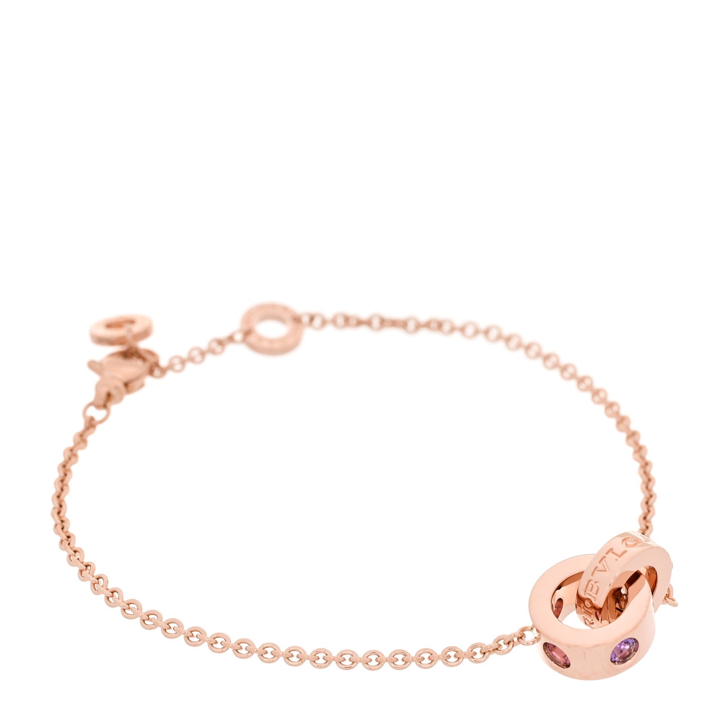18K Rose Gold Amethyst Pink Tourmaline Roman Sorbets Bracelet SM