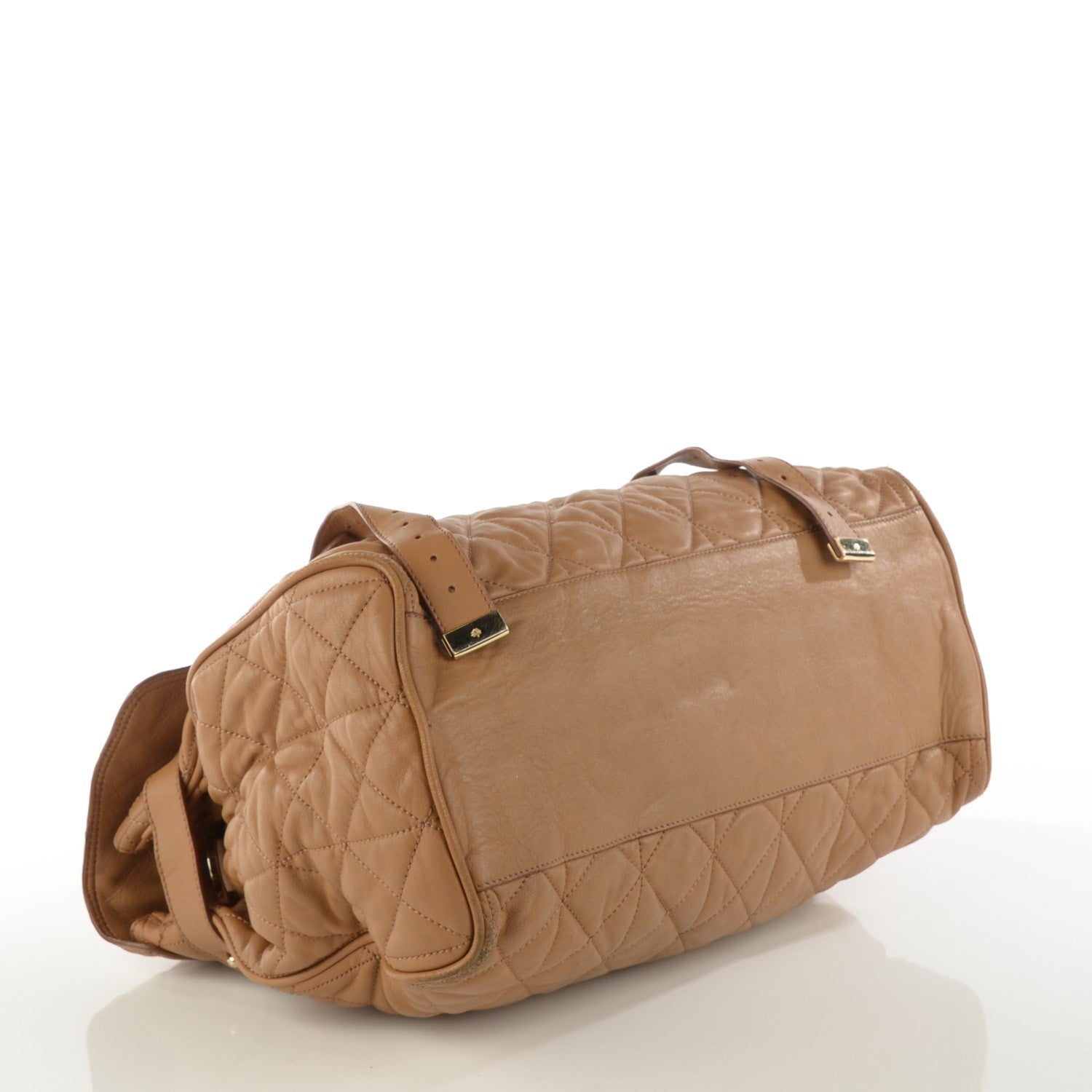Mulberry Nappa Quilted Oversized Alexa Deer Brown 4 of 12