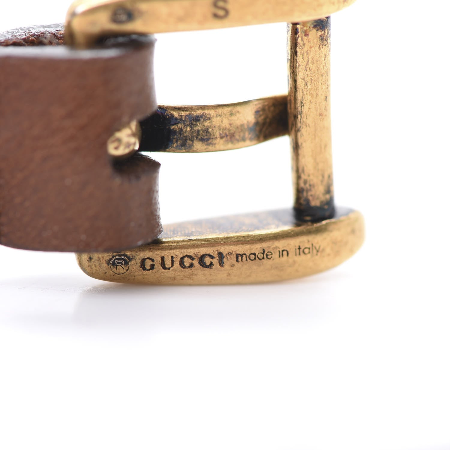 Gucci Calfskin Feline Heads Bracelet Brown 4 of 6