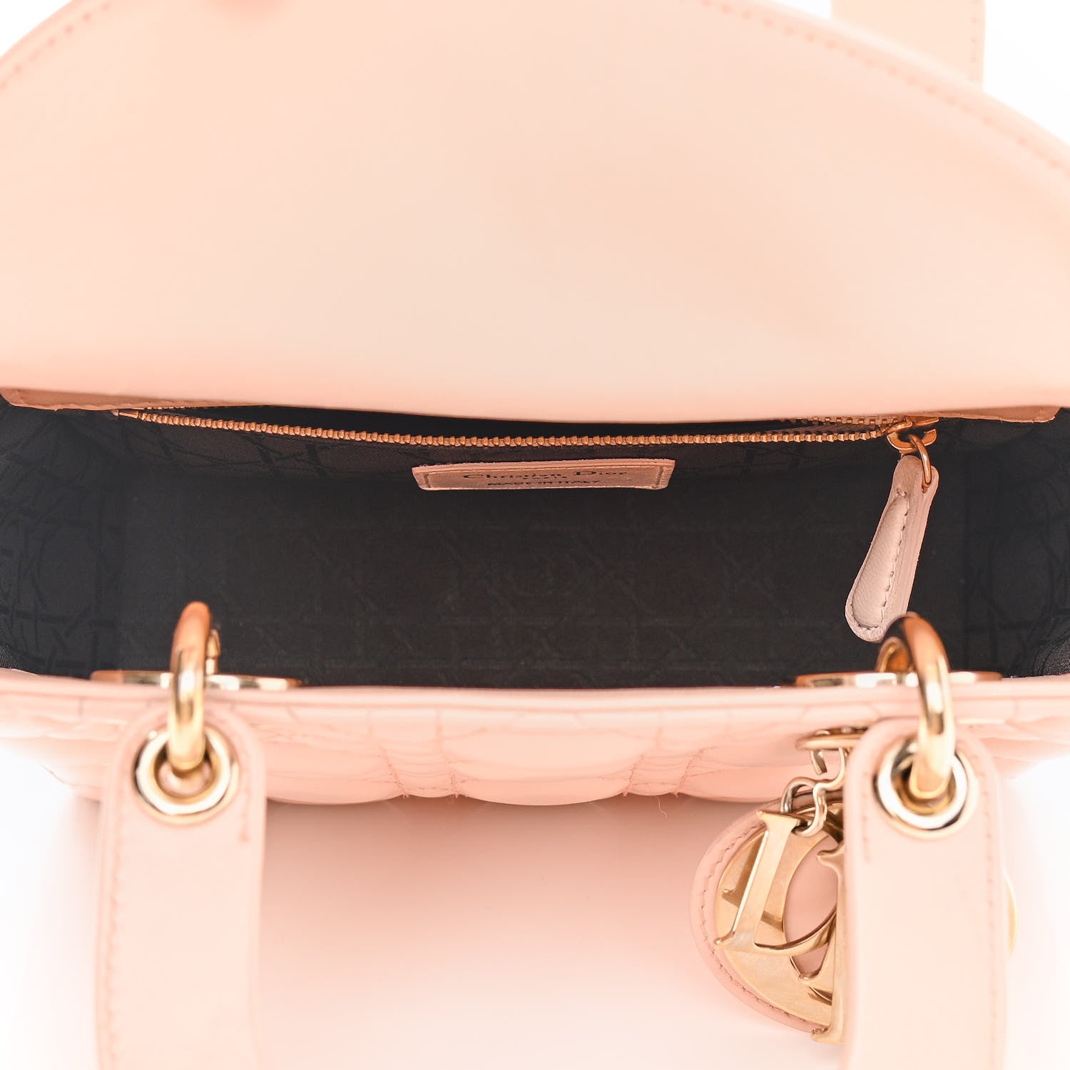 Christian Dior Lambskin Cannage Small Lucky Badges My Lady Dior Pink 5 of 11