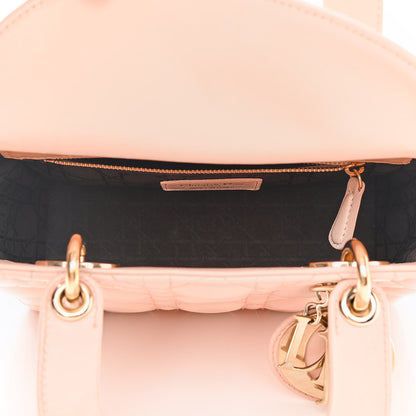 Christian Dior Lambskin Cannage Small Lucky Badges My Lady Dior Pink 5 of 11