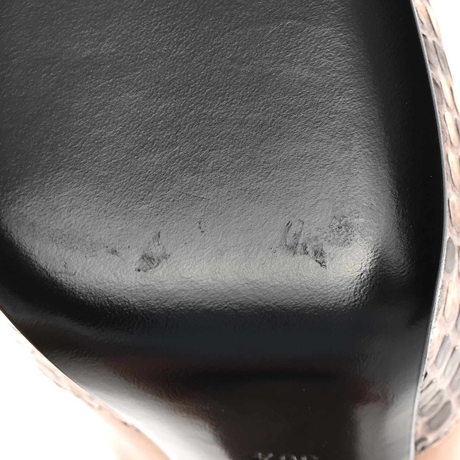 Gucci Acquarello Lux Snakeskin Twiggy Calfskin Lillian Horsebit Boot 36.5 Taffy Camelia 9 of 13