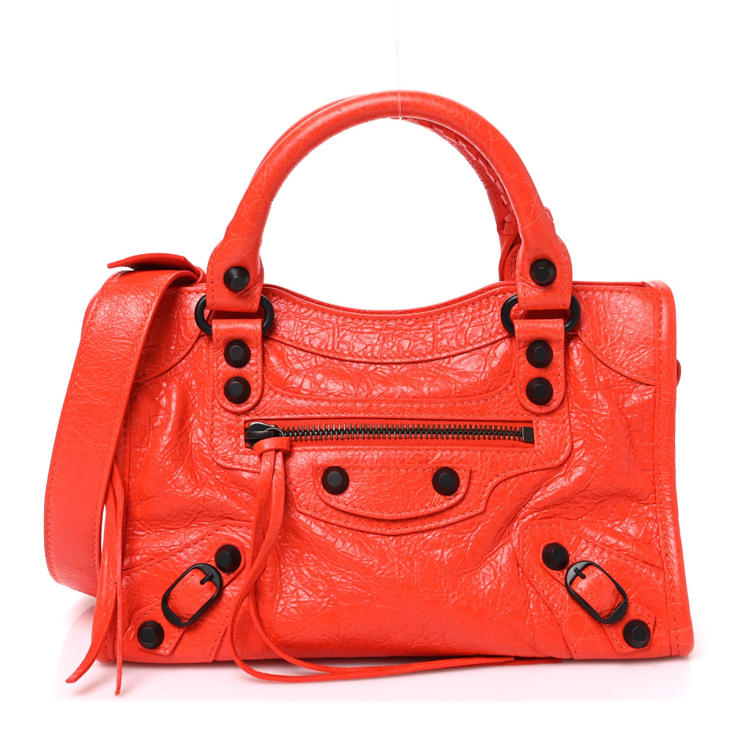 Balenciaga Agneau Arena Classic Hardware Mini City Pop Orange 1 of 9