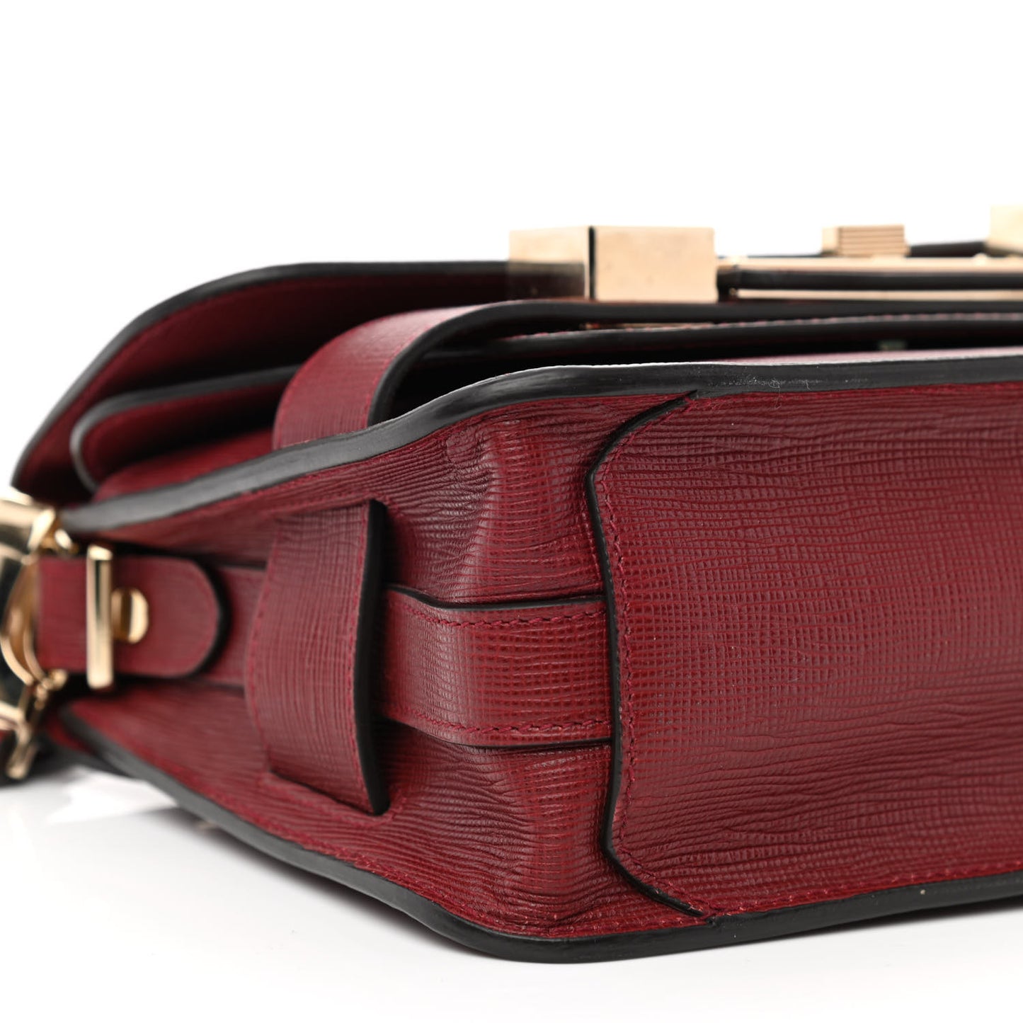 New Linosa Mini PS11 Classic Shoulder Bag Flame Red