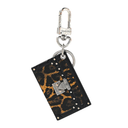 Louis Vuitton Petite Malle Bag Charm Key Holder Leopard 1 of 4