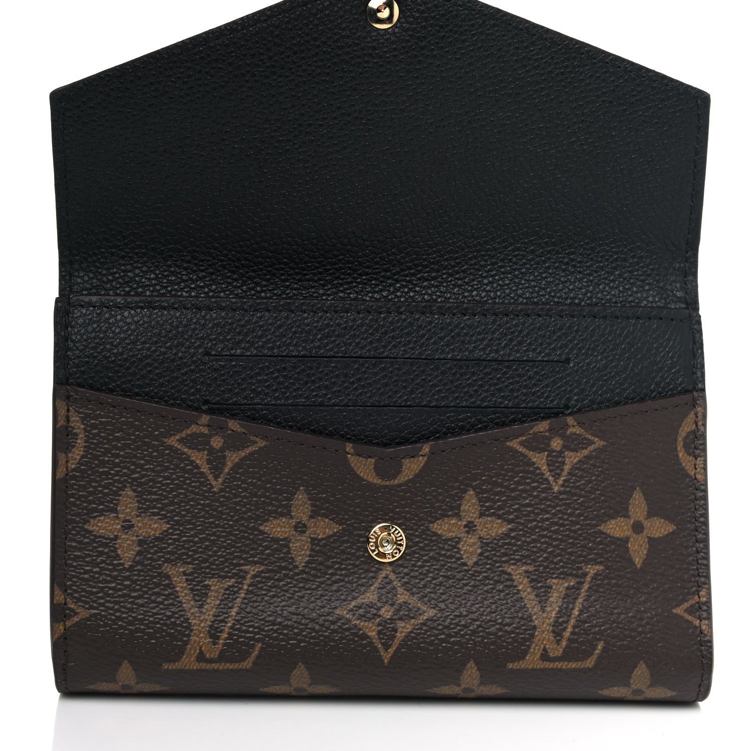 Louis Vuitton Monogram Pallas Compact Wallet Black 8 of 9