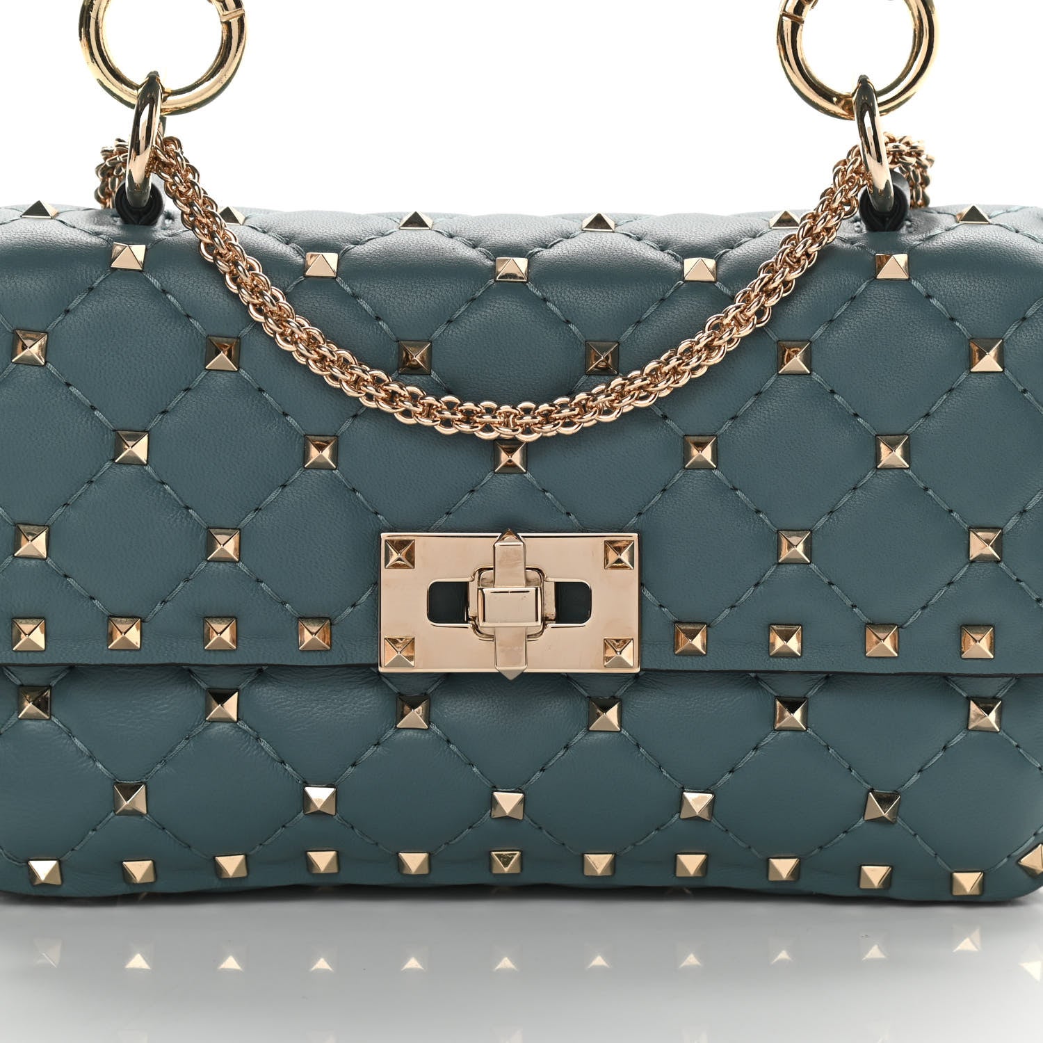Valentino Garavani Nappa Small Rockstud Spike Shoulder Bag Amadeus 7 of 11