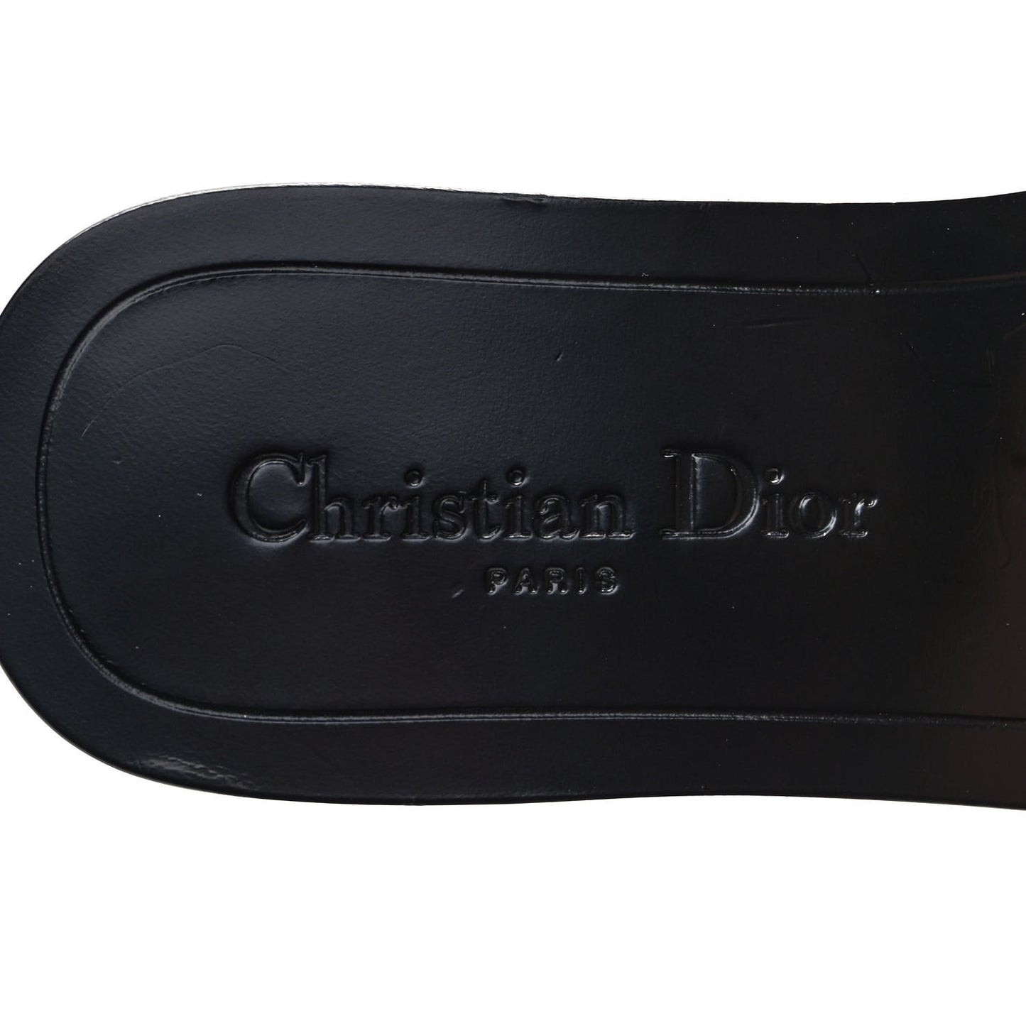 Calfskin Dio(r)evolution 10mm Slide Sandals 37 Off White