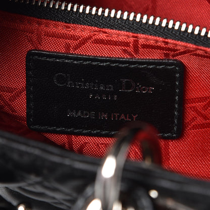 Christian Dior Lambskin Cannage Small Lucky Badges My Lady Dior Black 6 of 13