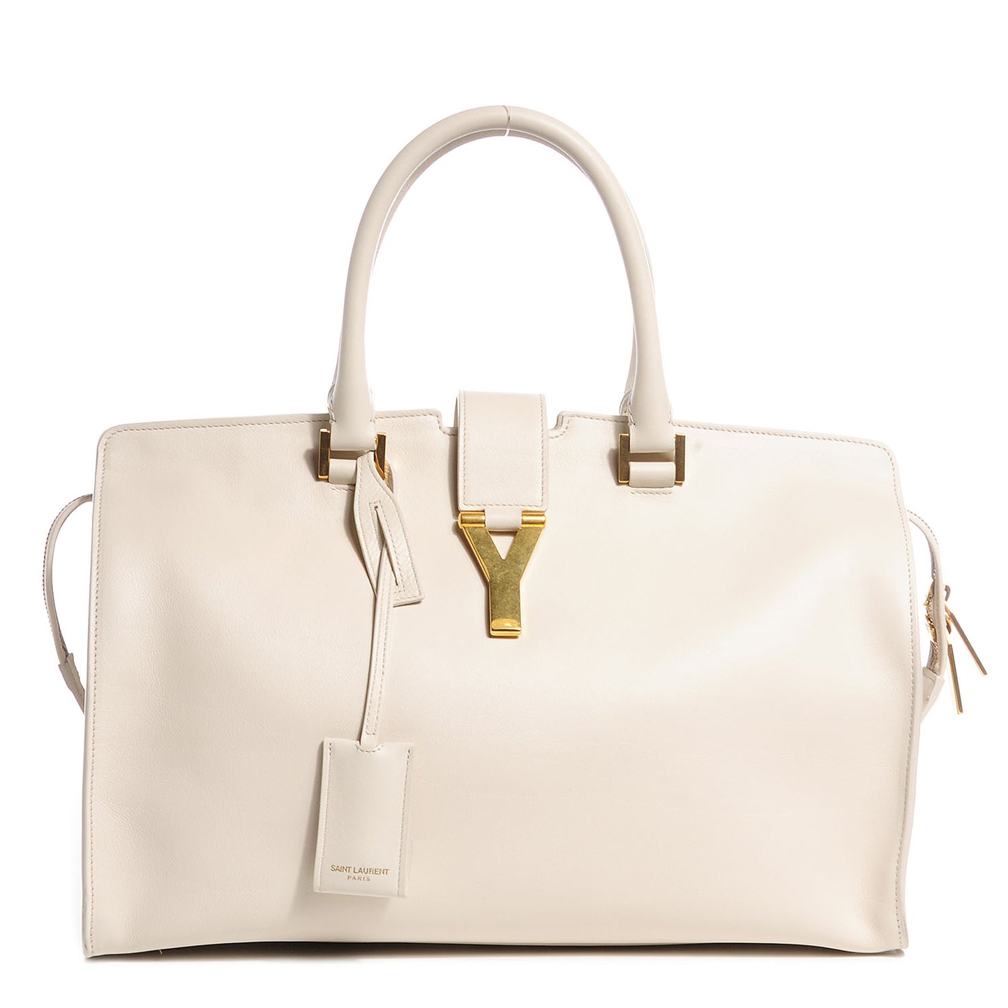 Calfskin Medium Classic Y Cabas Chalk
