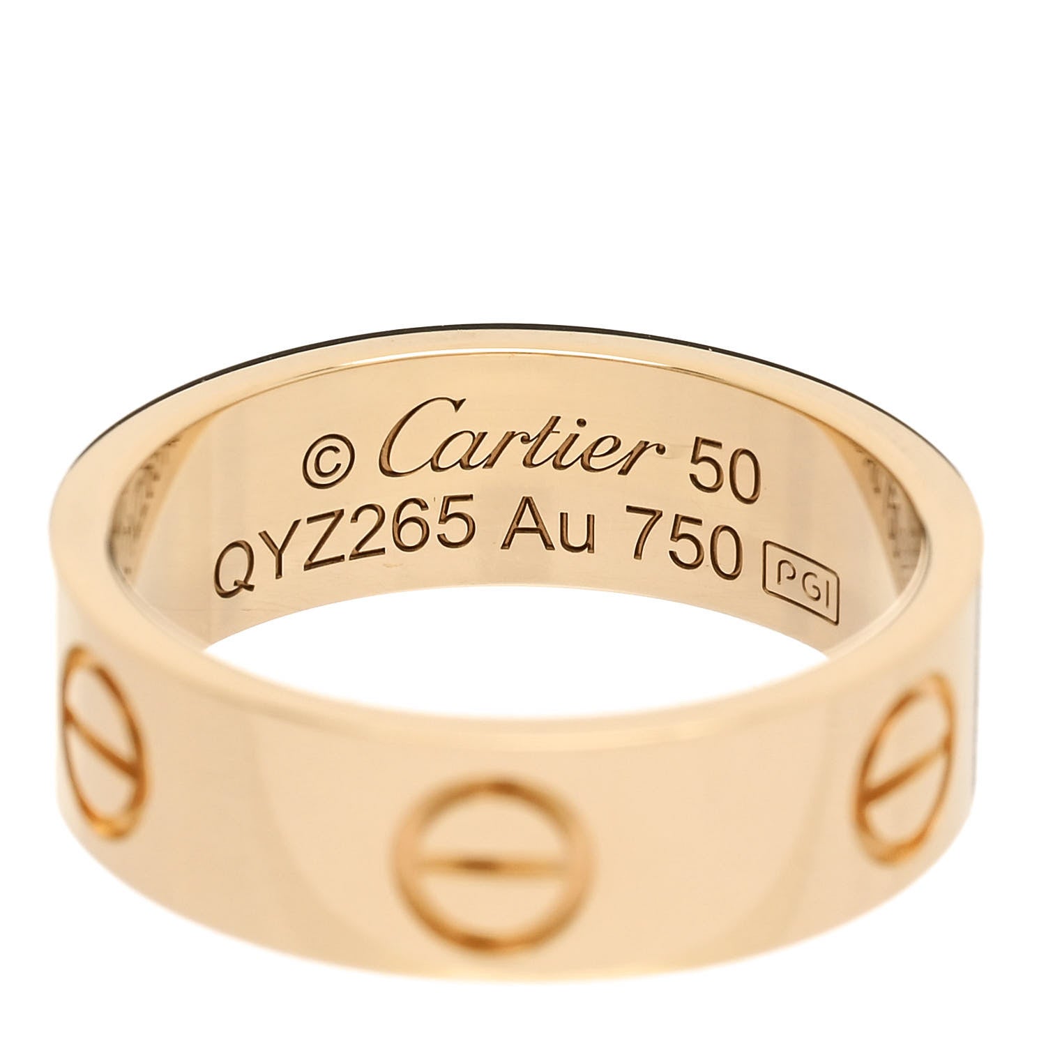 Cartier 18K Yellow Gold 5.5mm LOVE Ring 50 5.25 1252551 – FASHIONPHILE