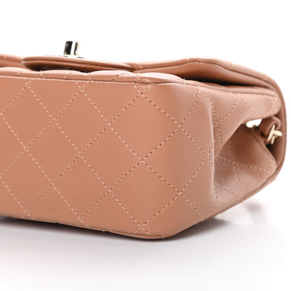 Chanel Lambskin Quilted Mini Square Flap Brown 10 of 10