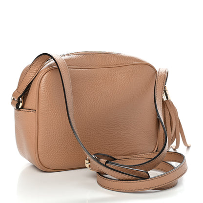 Gucci Pebbled Calfskin Small Soho Disco Bag Camelia 3 of 9