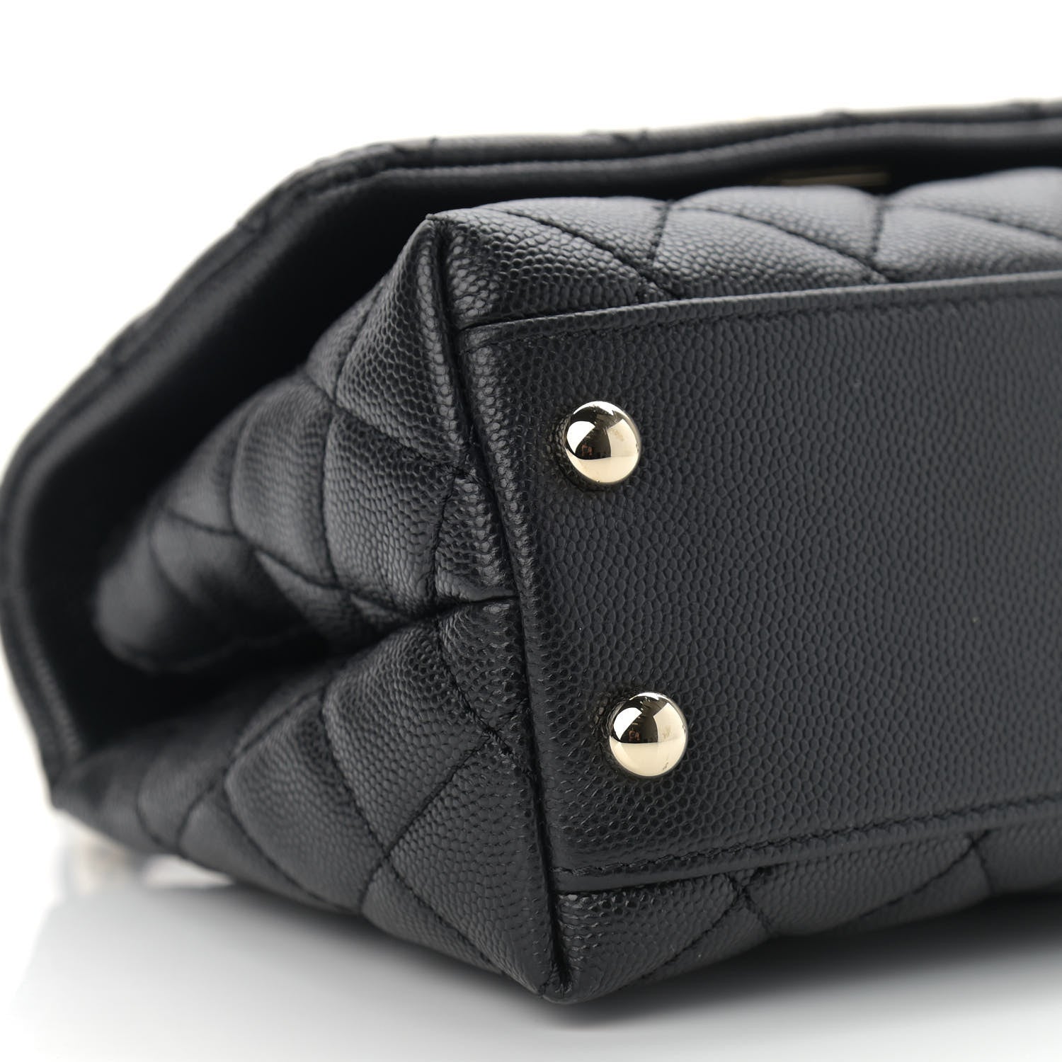 Chanel Caviar Quilted Extra Mini Coco Handle Flap Black 8 of 9