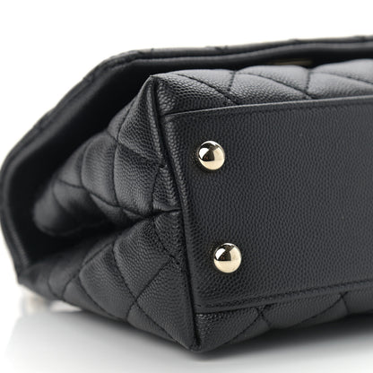 Chanel Caviar Quilted Extra Mini Coco Handle Flap Black 8 of 9