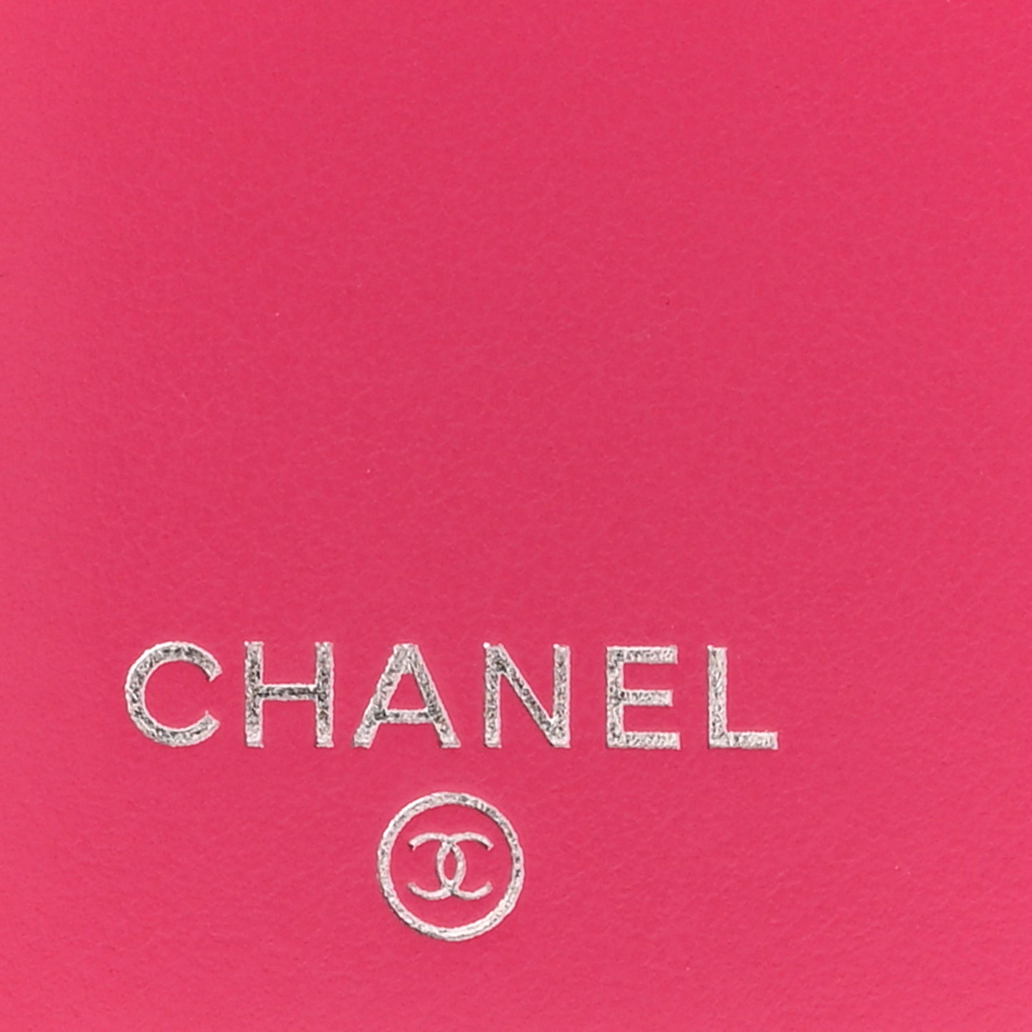 Caviar Quilted Chanel 19 Flap Card Holder Wallet Dark Pink