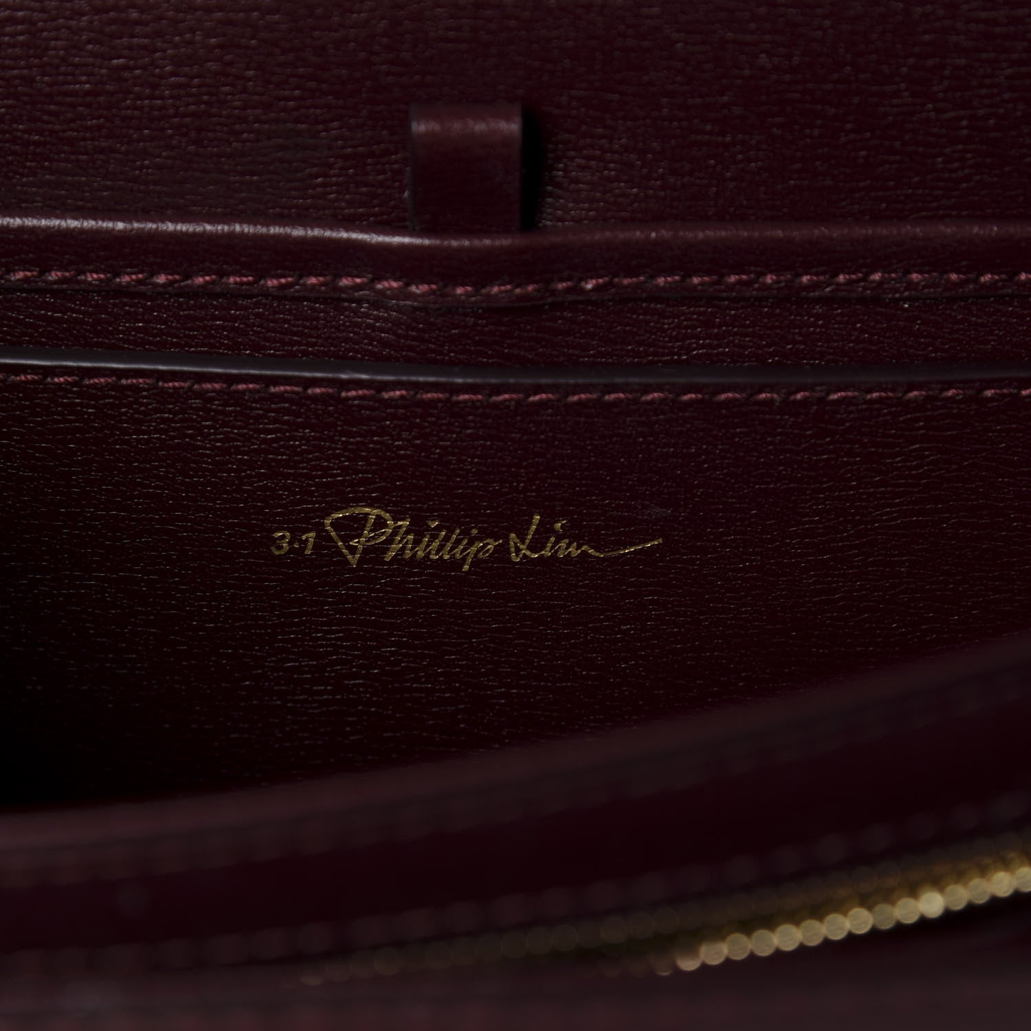 3.1 Phillip Lim 3.1 Calfskin Alix Shoulder Bag Bordeaux 8 of 9
