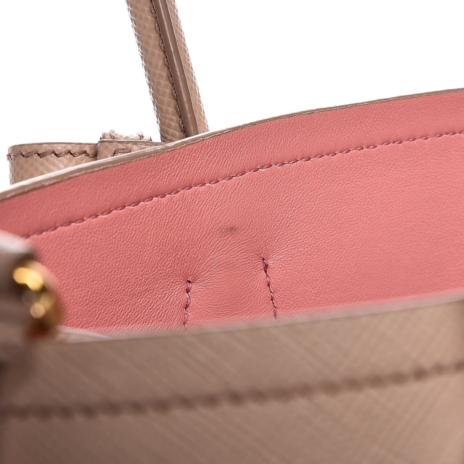 Prada Saffiano Cuir Small Double Bag Cammeo Rosa 10 of 14