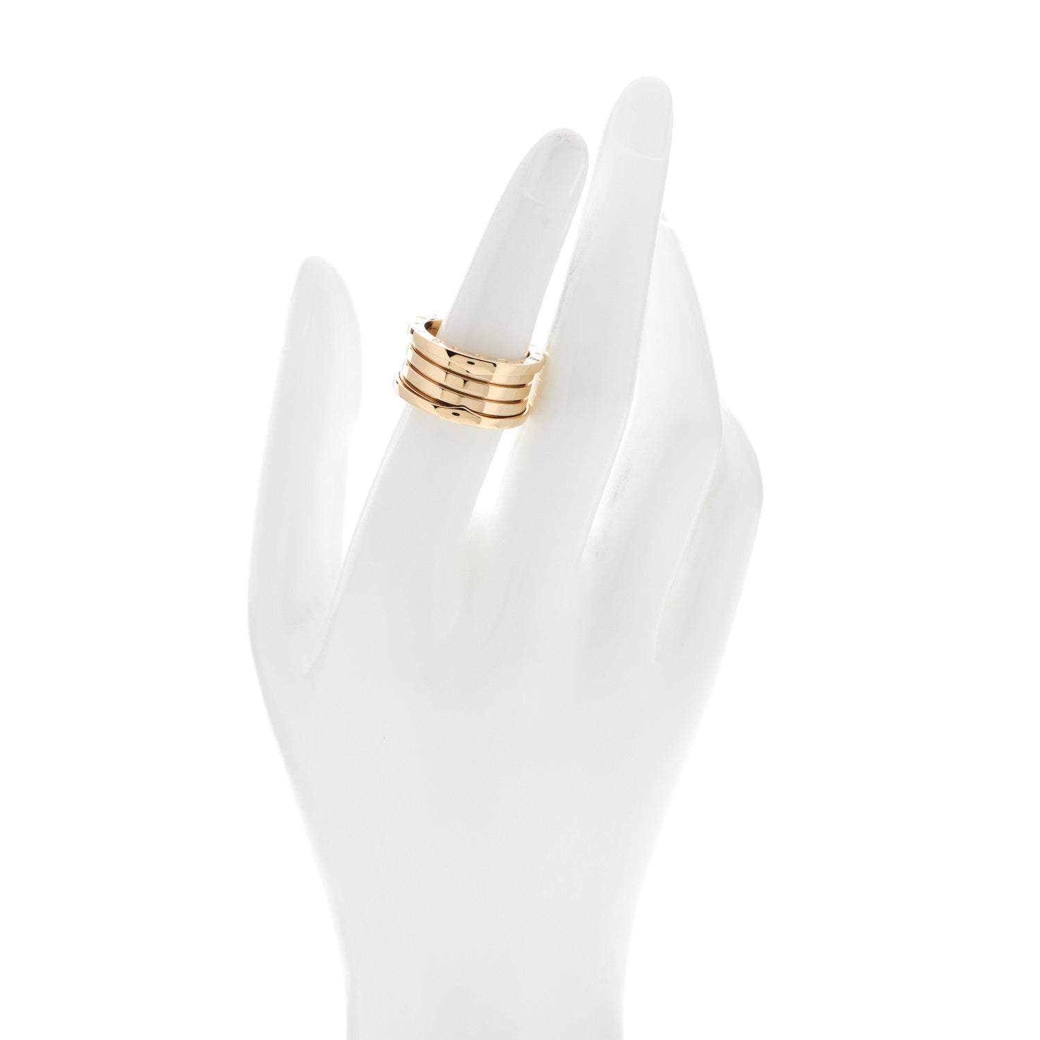 Bulgari 18K Yellow Gold B.Zero1 Four-Band Ring 54 6.75 2 of 7