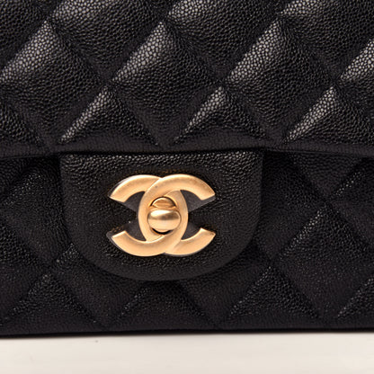 Chanel Caviar Quilted Mini Top Handle Rectangular Flap Black 10 of 10
