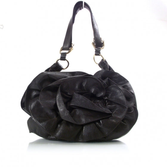 Saint Laurent Chevre Nadja Flower Sac Brown 1 of 9