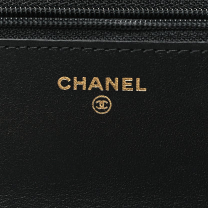 Chanel Aged Calfskin Quilted Reissue Wallet On Chain WOC Black 6 of 8