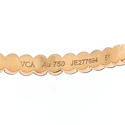 Van Cleef & Arpels 18K Rose Gold Small Perlee Ring 51 5.75 4 of 4